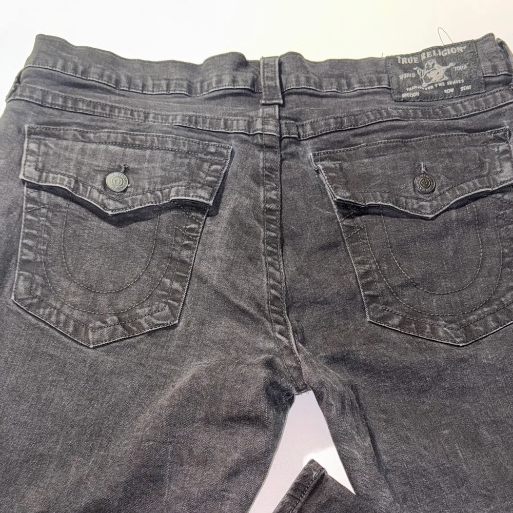 True Religion‎ Men's Black Straight Jeans